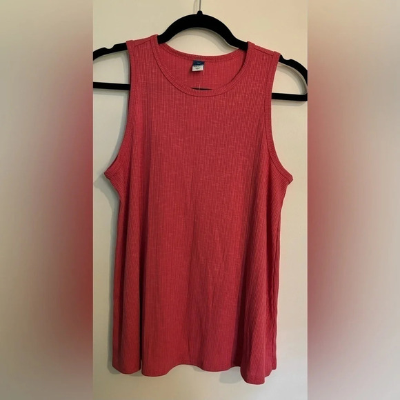 NWT Old Navy Womens Ribbed Raspberry Luxe XS Polyester Blend‎ Sleeveless Top - Picture 1 of 5